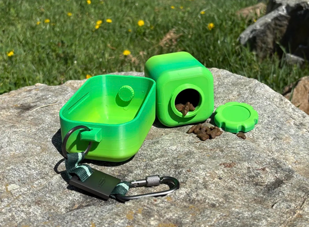 Gamelle 2 en 1 pour Chien  (Orange)