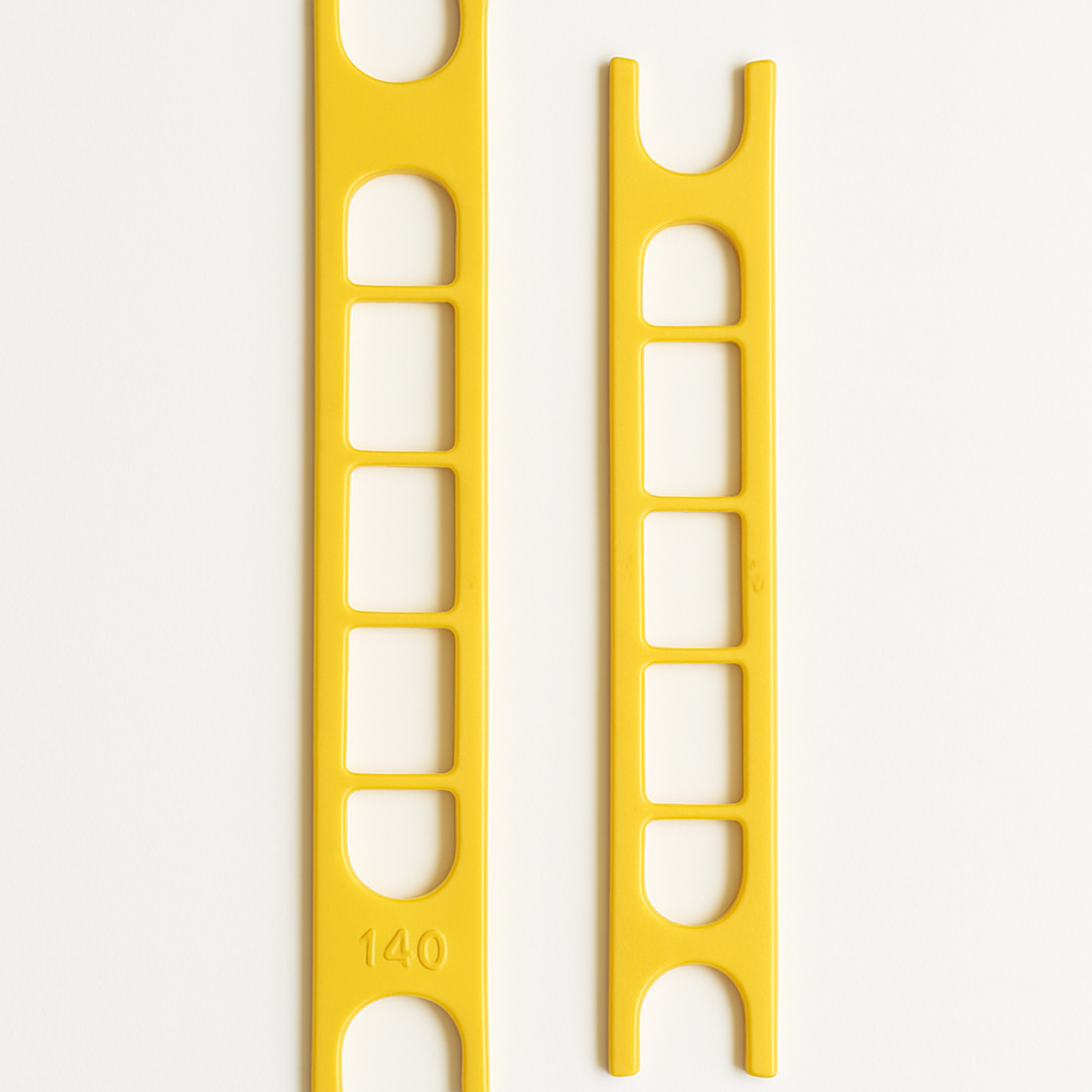 Lot de 4 Enrouleur de lignes (10cm, Blanc)